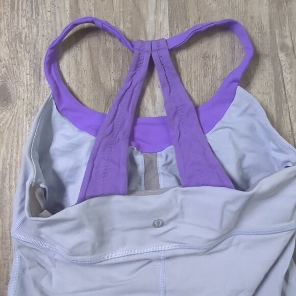 Lululemon Scoop Me Up Activewear Yoga Pullover Racer Tank Womens Purple Size XXS - Picture 13 of 14